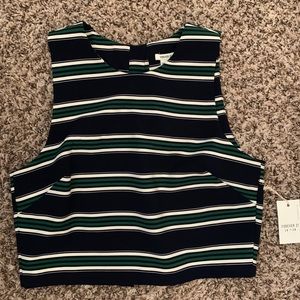 Forever 21 multi color stripped blouse